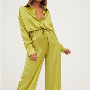 PLT satin wide leg jumpsuit sz US6 UK10